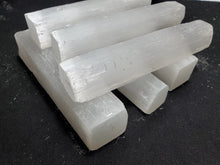 Load image into Gallery viewer, 4&quot; Selenite Rod Rough 4&quot; Selenite Rod Rough Cut - Christ Consciousness, Spiritual Connection, Highest Vibration In Spyrit Metaphysical
