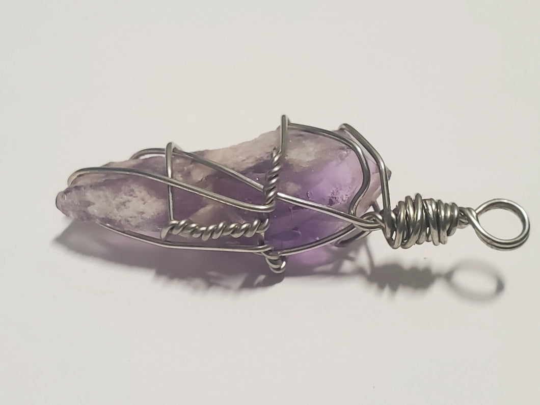 Amethyst Point Wire Pendant In Spyrit Metaphysical