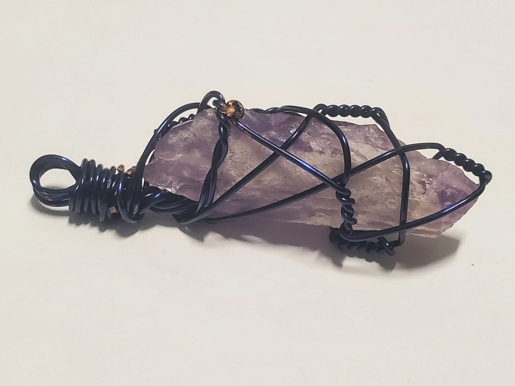 Amethyst Point Wire Pendant In Spyrit Metaphysical