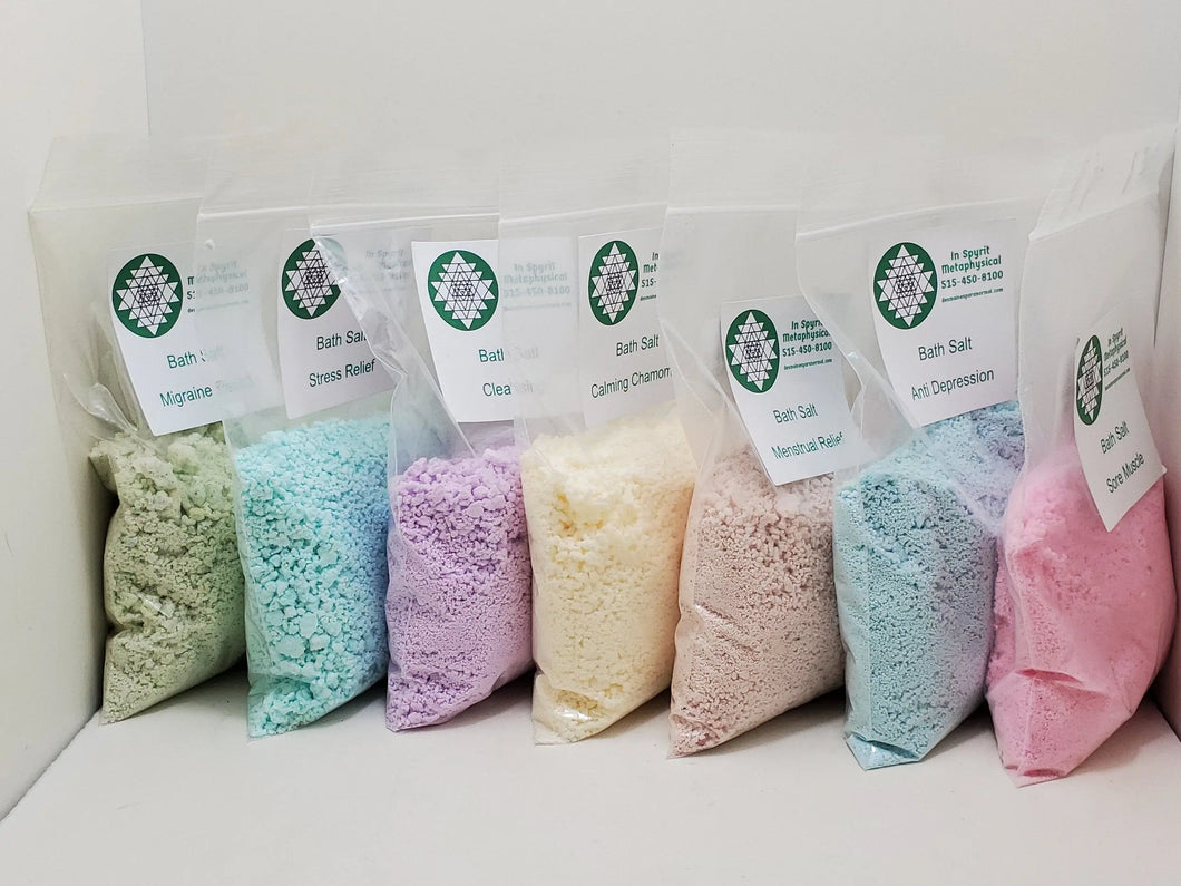 Bath Salts Kit 100g Bags In Spyrit Metaphysical