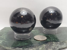 Load image into Gallery viewer, Black Tourmaline Sphere, 50 mm - Protection, Grounding, Calming In Spyrit Metaphysical
