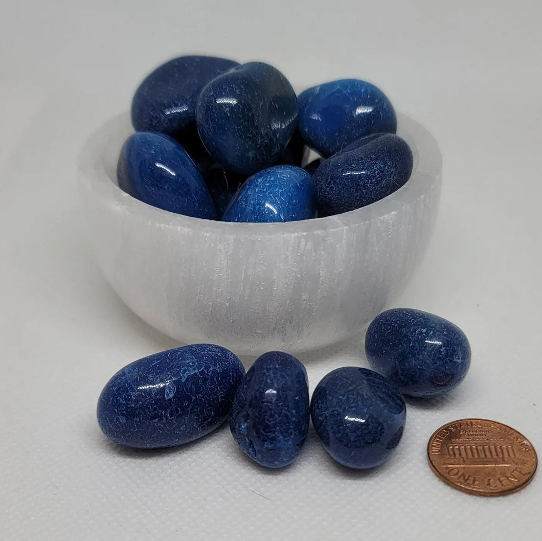 Blue Onyx Blue Onyx - Protection, Encouragement, Strength | Metaphysical Store, Stone Shop, Crystal Shop, Healing Crystals, Witchcraft Shop, Wiccan In Spyrit Metaphysical