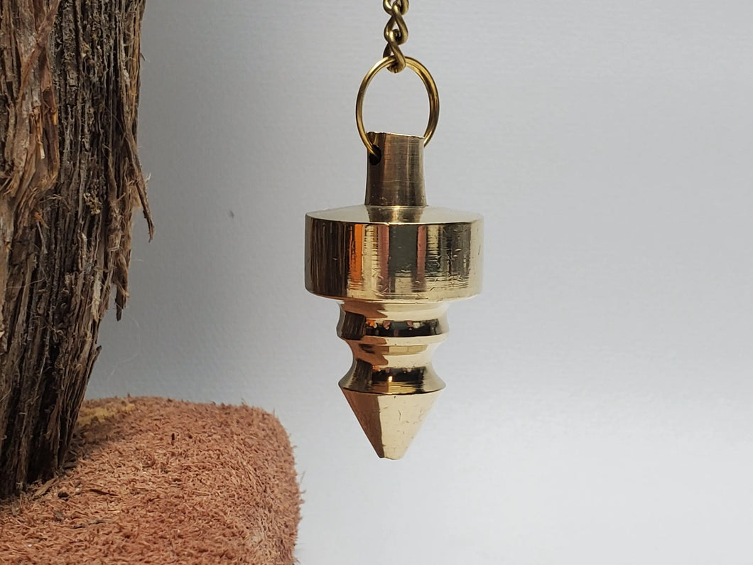 Brass Pendulum Brass Pendulum - Natural Good, Inner Truth, Protection In Spyrit Metaphysical