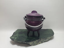 Load image into Gallery viewer, Cast Iron Cauldron Cast Iron Cauldron, Custom Painted, Mini Choose your style and color In Spyrit Metaphysical
