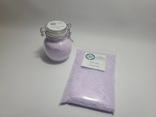 Cleansing Bath Salt Set - Lemon, Lavender, Peppermint In Spyrit Metaphysical