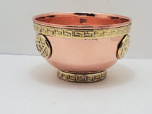 Load image into Gallery viewer, Copper Offering Bowl with Pentacle - Five Elements, Protection, Wiccan Altar Tool In Spyrit Metaphysical
