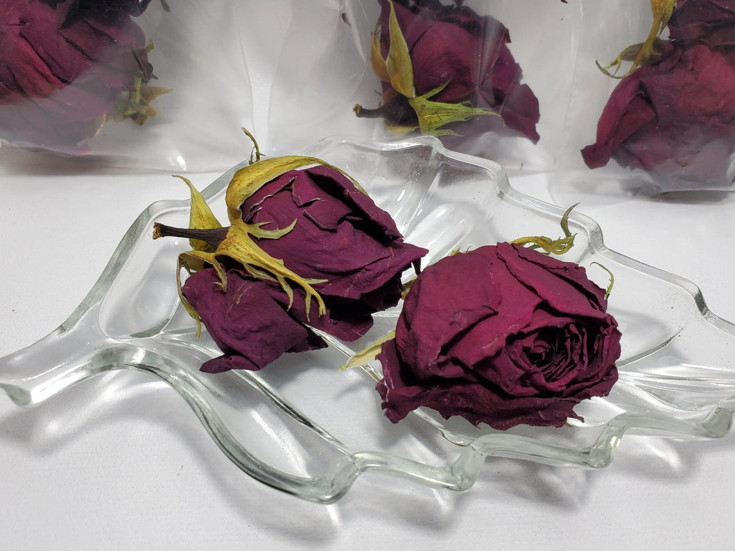 Dried Burgundy Rose Buds - Love, Lust, Innocence freeshipping - In Spyrit Metaphysical