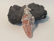 Load image into Gallery viewer, Fire Quartz Wire Wrapped Pendant - Amplifies, Stores and Directs Energy In Spyrit Metaphysical
