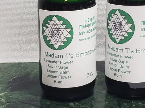 Madam T's Empath Tincture Madam T's Empath Tincture - Lavender Flower, Silver Sage, Lemon Balm, Linden Flower In Spyrit Metaphysical