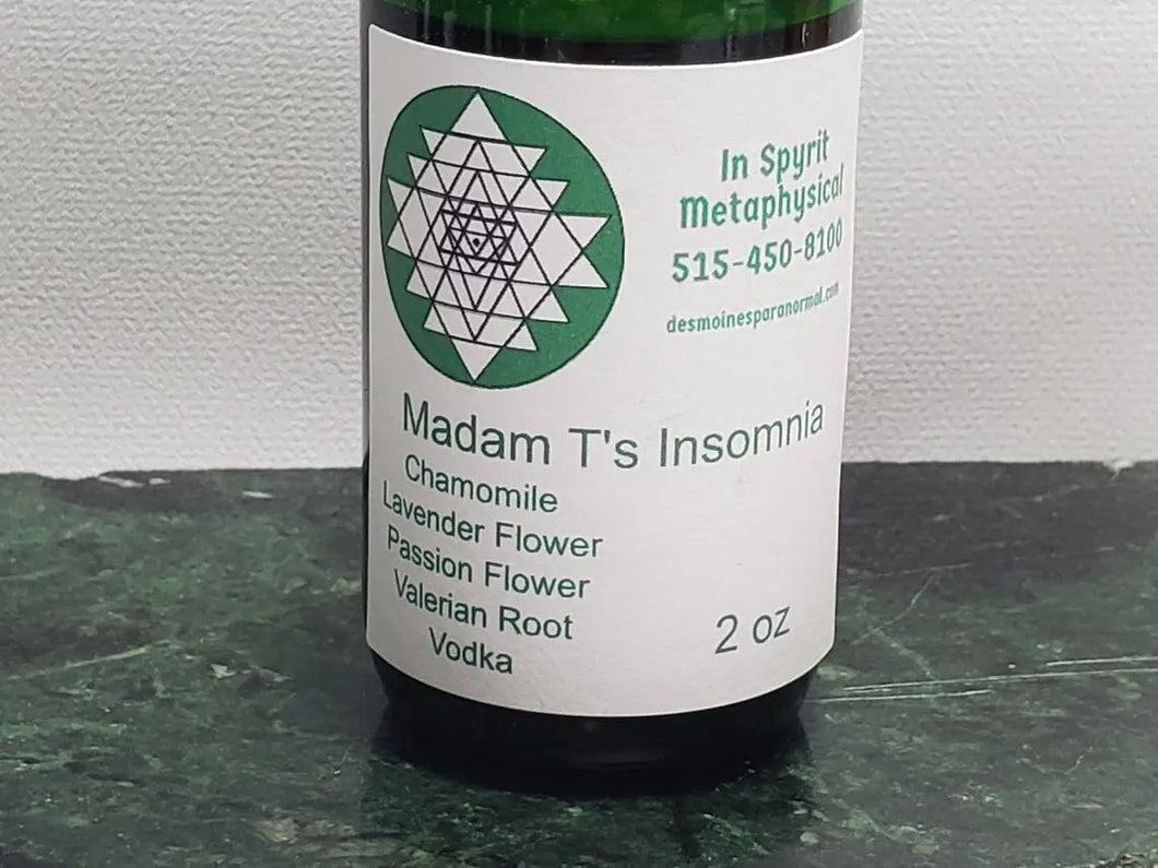 Madam T's Insomnia Tincture - Fall Asleep, Stay Asleep Longer In Spyrit Metaphysical
