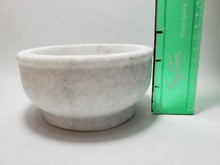 Load image into Gallery viewer, Marble Mortar and Pestle Marble Mortar &amp; Pestle, Carrara White - Protection, Success In Spyrit Metaphysical
