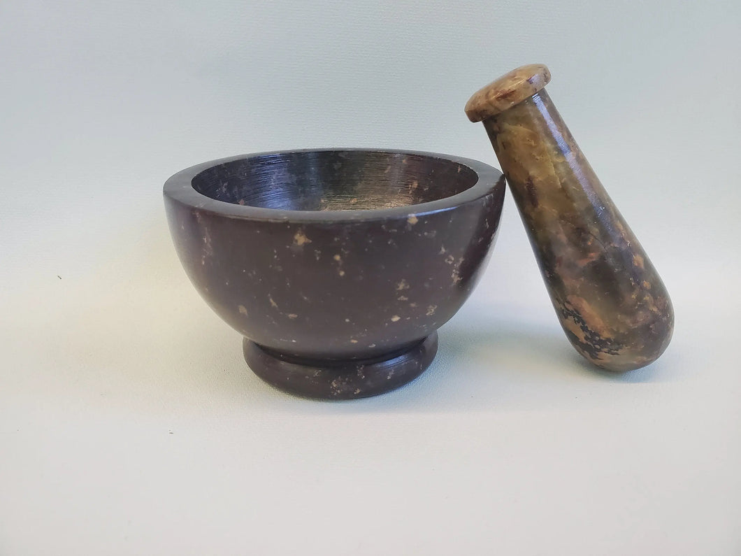 Mortar and Pestle, Soap Stone Mortar and Pestle, Soap Stone In Spyrit Metaphysical
