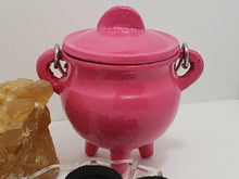 Load image into Gallery viewer, Pink Cast Iron Cauldron - Protection, Honor, Good Luck In Spyrit Metaphysical
