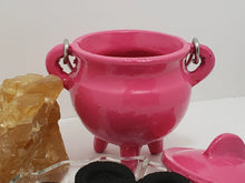 Load image into Gallery viewer, Pink Cast Iron Cauldron - Protection, Honor, Good Luck In Spyrit Metaphysical
