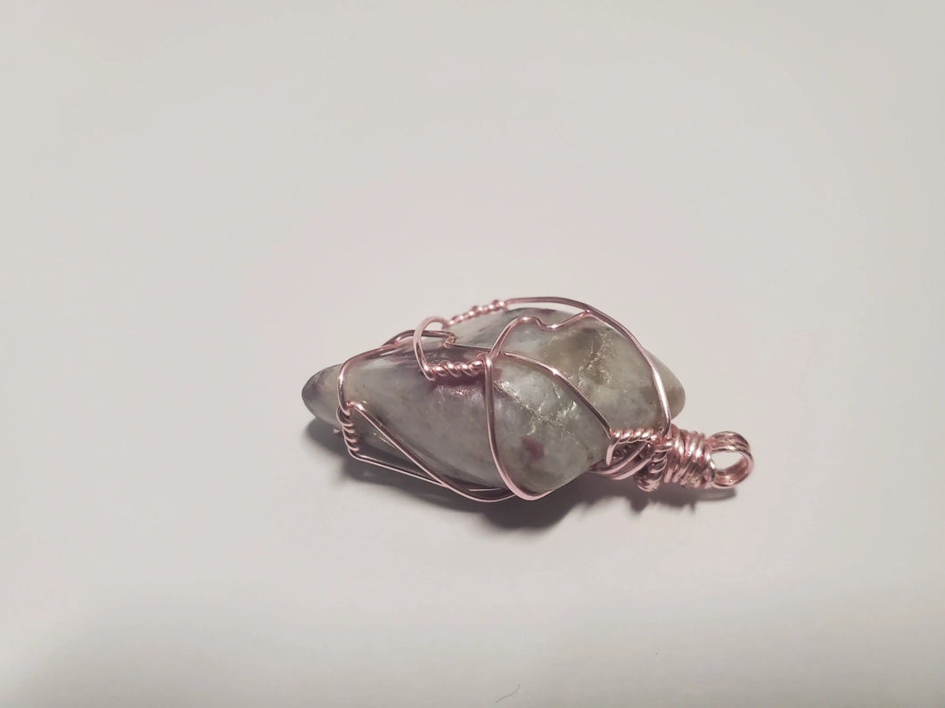 Pink Tourmaline Wire Pendant 3 In Spyrit Metaphysical