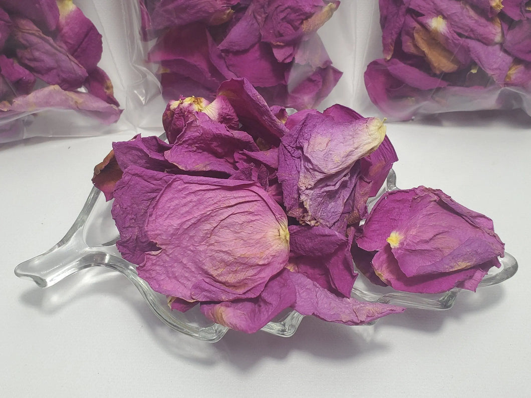 Purple Rose Petals Dried - Love, Psychic Powers, Healing In Spyrit Metaphysical