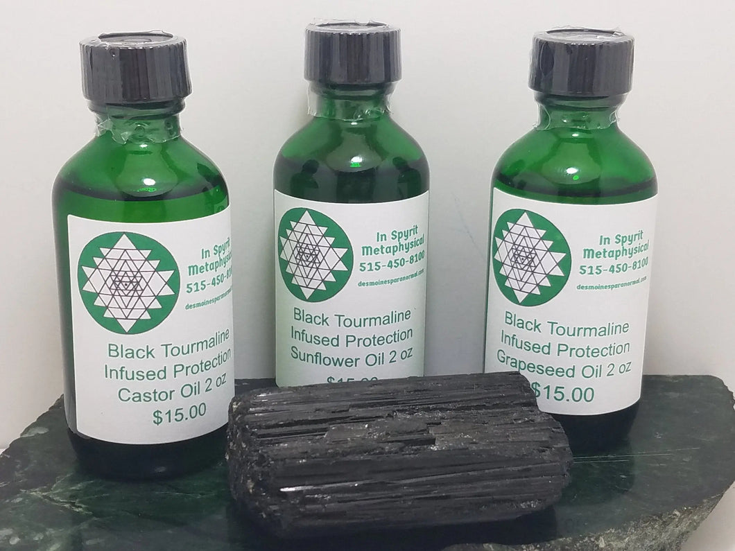 Set of three Black Tourmaline Protection Oil In Spyrit Metaphysical
