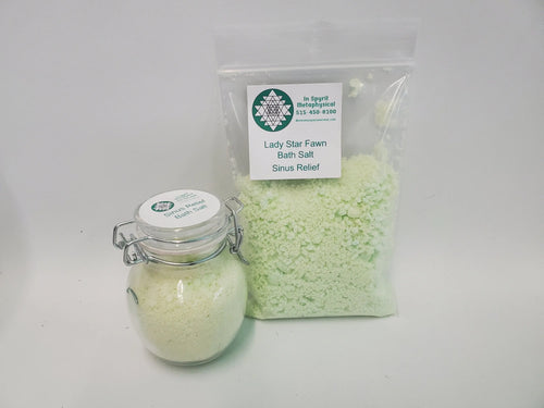 Sinus Relief Bath Salts - Eucalyptus, Peppermint, Rosemary In Spyrit Metaphysical