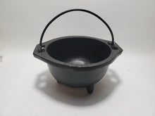 Load image into Gallery viewer, small cast iron cauldron Small Cast Iron Cauldron - Protection, Defensive Magic, Strength, Healing In Spyrit Metaphysical
