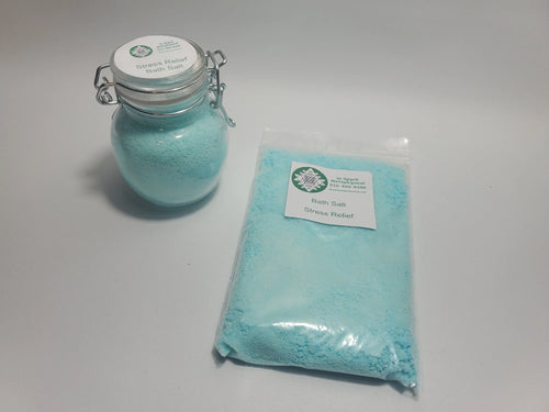 Stress Relief Bathsalt Set Stress Relief Bathsalt Set - Bag & Bottle In Spyrit Metaphysical