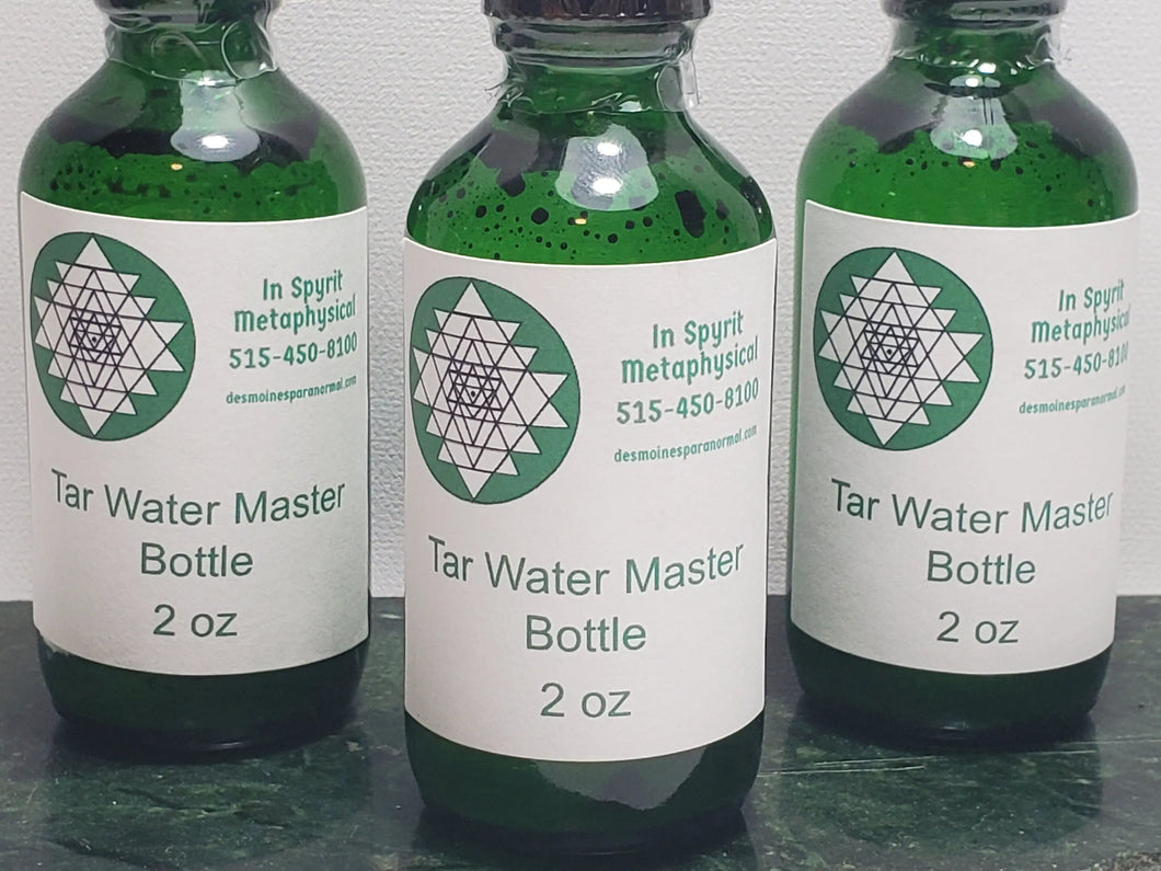 Tar Water Master Bottles - Cleansing, Removes Negativity In Spyrit Metaphysical