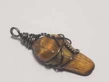 Load image into Gallery viewer, Tigers Eye Wire Wrapped Pendant In Spyrit Metaphysical
