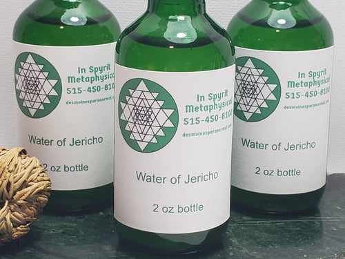 Water of Jericho, 2 oz Bottles - Protection, Blessing In Spyrit Metaphysical