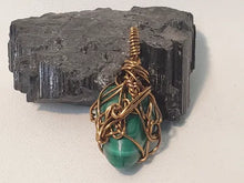 Load image into Gallery viewer, Malachite Wire Pendant Malachite Wire Pendant In Spyrit Metaphysical
