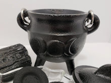 Load image into Gallery viewer, Triple Moon Cauldron - Protection, Remove Hexes, Binding Spell Work In Spyrit Metaphysical
