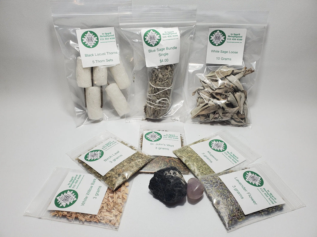 Small Witch Kit for the Novice Witch - Stones, Sage, Herbs In Spyrit Metaphysical