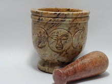 Load image into Gallery viewer, Mortar &amp; Pestle - Goddess and Triple Moon, Soapstone In Spyrit Metaphysical
