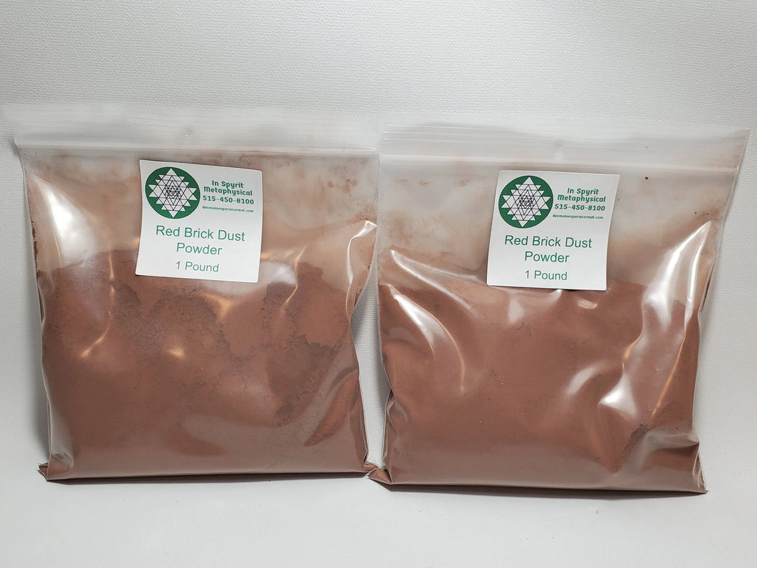 Red Brick Dust and Chip 1lb bags - Protection, Keep Out Evil In Spyrit Metaphysical