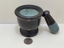 Load image into Gallery viewer, Mortar &amp; Pestle, Black Soapstone - Amplification, Soothing, Balancing In Spyrit Metaphysical
