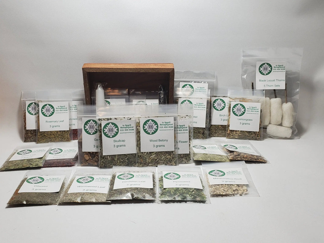 Herb Kit, 25 Pieces - A Great Beginners Kit In Spyrit Metaphysical